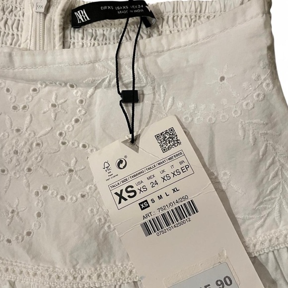 Zara Women's Cream A-Line Skirt - Picture 4 of 4